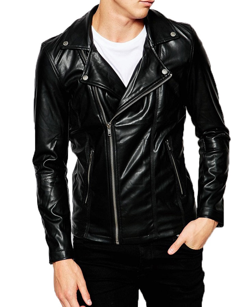 Men Lambskin Genuine Leather Jacket MJ352 freeshipping - SkinOutfit