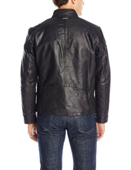 Men Lambskin Genuine Leather Jacket MJ353 freeshipping - SkinOutfit