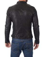 Men Lambskin Genuine Leather Jacket MJ363 freeshipping - SkinOutfit