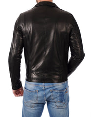 Men Lambskin Genuine Leather Jacket MJ379 freeshipping - SkinOutfit