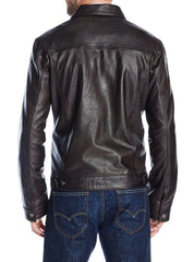 Men Lambskin Genuine Leather Jacket MJ388 freeshipping - SkinOutfit