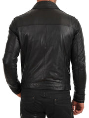 Men Lambskin Genuine Leather Jacket MJ 38 freeshipping - SkinOutfit