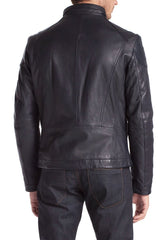 Men Lambskin Genuine Leather Jacket MJ416 freeshipping - SkinOutfit
