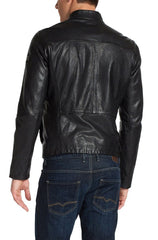 Men Lambskin Genuine Leather Jacket MJ426 freeshipping - SkinOutfit