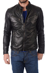 Men Lambskin Genuine Leather Jacket MJ431 freeshipping - SkinOutfit