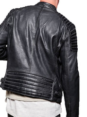 Men Lambskin Genuine Leather Jacket MJ441 freeshipping - SkinOutfit