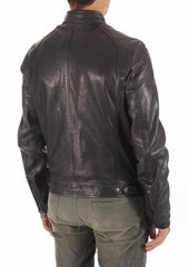 Men Lambskin Genuine Leather Jacket MJ452 freeshipping - SkinOutfit