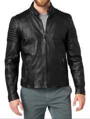 Men Lambskin Genuine Leather Jacket MJ456 freeshipping - SkinOutfit