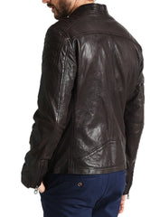 Men Lambskin Genuine Leather Jacket MJ461 freeshipping - SkinOutfit