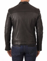 Men Lambskin Genuine Leather Jacket MJ478 freeshipping - SkinOutfit