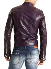 Men Lambskin Genuine Leather Jacket MJ494 freeshipping - SkinOutfit