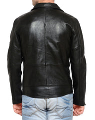 Men Lambskin Genuine Leather Jacket MJ495 freeshipping - SkinOutfit