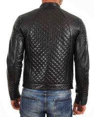Men Lambskin Genuine Leather Jacket MJ 53 freeshipping - SkinOutfit