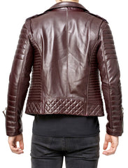 Men Lambskin Genuine Leather Jacket MJ 56 freeshipping - SkinOutfit