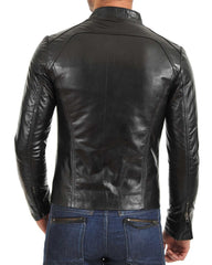 Men Lambskin Genuine Leather Jacket MJ 60 freeshipping - SkinOutfit