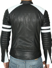 Men Lambskin Genuine Leather Jacket MJ 81 freeshipping - SkinOutfit