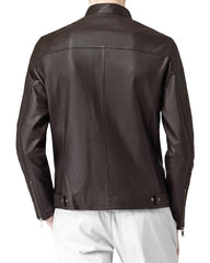 Men Lambskin Genuine Leather Jacket MJ 91 freeshipping - SkinOutfit