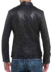 Men Lambskin Genuine Leather Jacket MJ 94 SkinOutfit