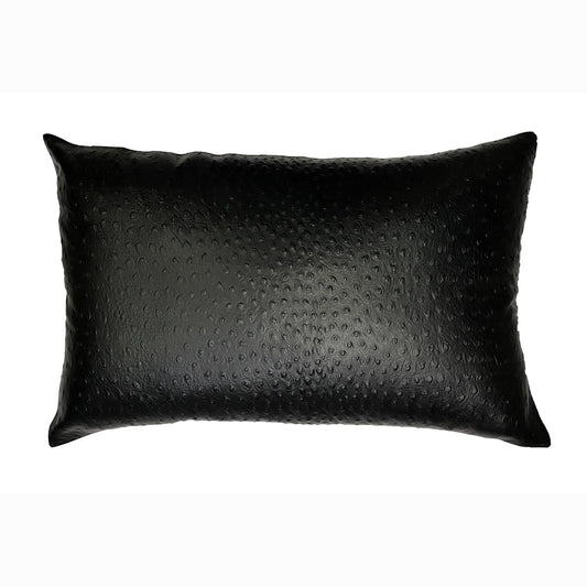 Genuine Leather Rectangle Pillow Cover 02 SkinOutfit