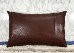 Genuine Leather Rectangle Pillow Cover 03 SkinOutfit
