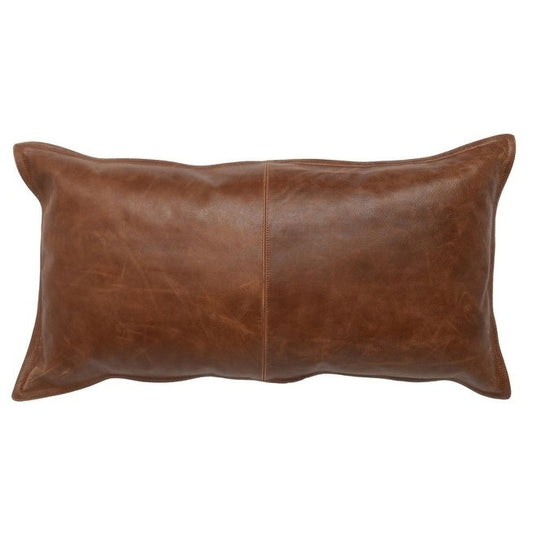 Genuine Leather Rectangle Pillow Cover 06 SkinOutfit