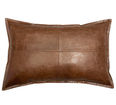 Genuine Leather Rectangle Pillow Cover 22 SkinOutfit