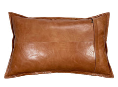 Genuine Leather Rectangle Pillow Cover 23 SkinOutfit