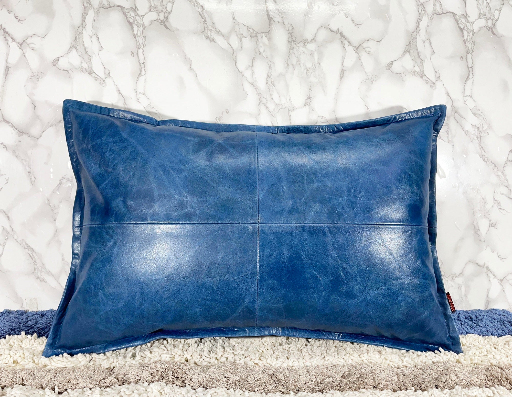 Genuine Leather Rectangle Pillow Cover 24 SkinOutfit