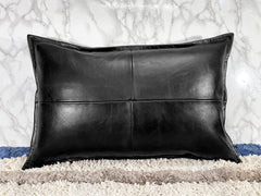 Genuine Leather Rectangle Pillow Cover 29 SkinOutfit