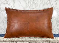 Genuine Leather Rectangle Pillow Cover 31 SkinOutfit