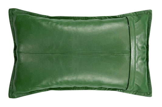Genuine Leather Rectangle Pillow Cover 35 SkinOutfit