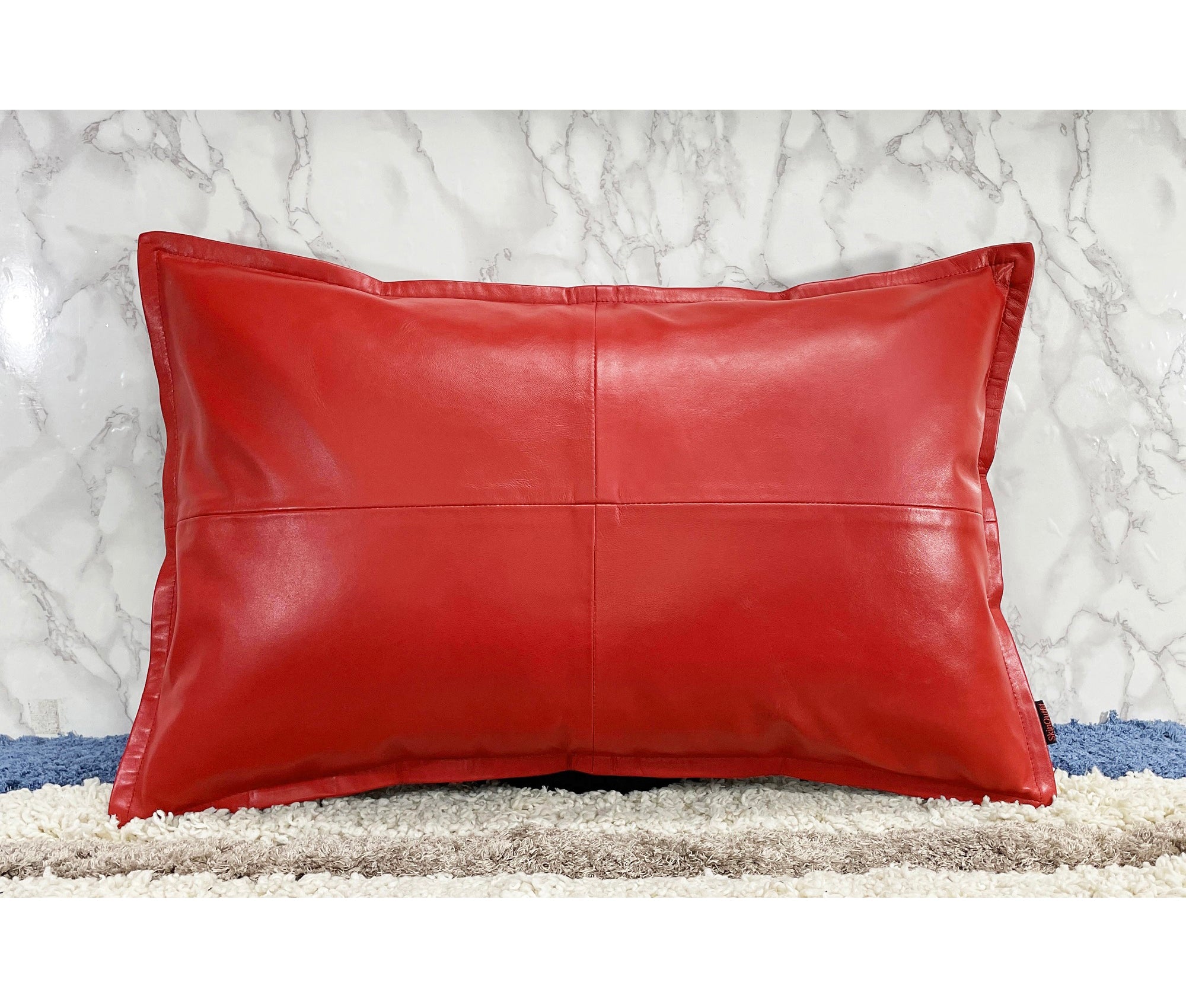 Genuine Leather Rectangle Pillow Cover 36 SkinOutfit