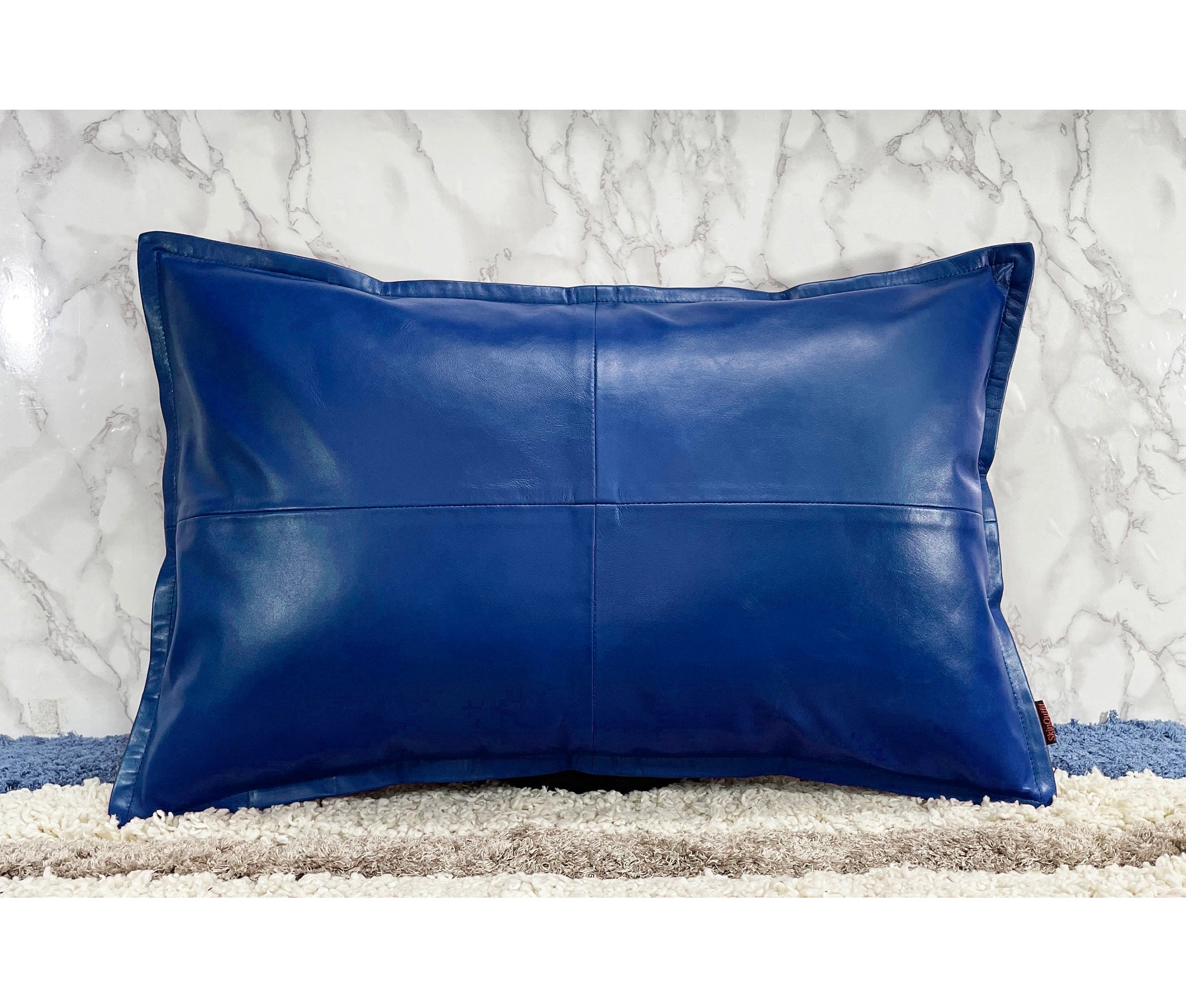 Genuine Leather Rectangle Pillow Cover 37 SkinOutfit