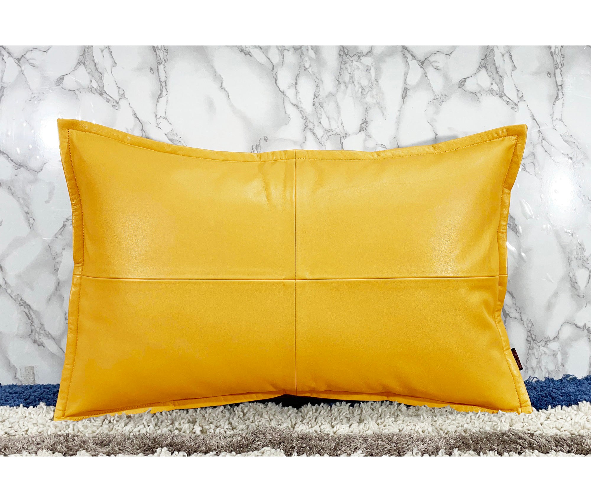 Genuine Leather Rectangle Pillow Cover 39 SkinOutfit