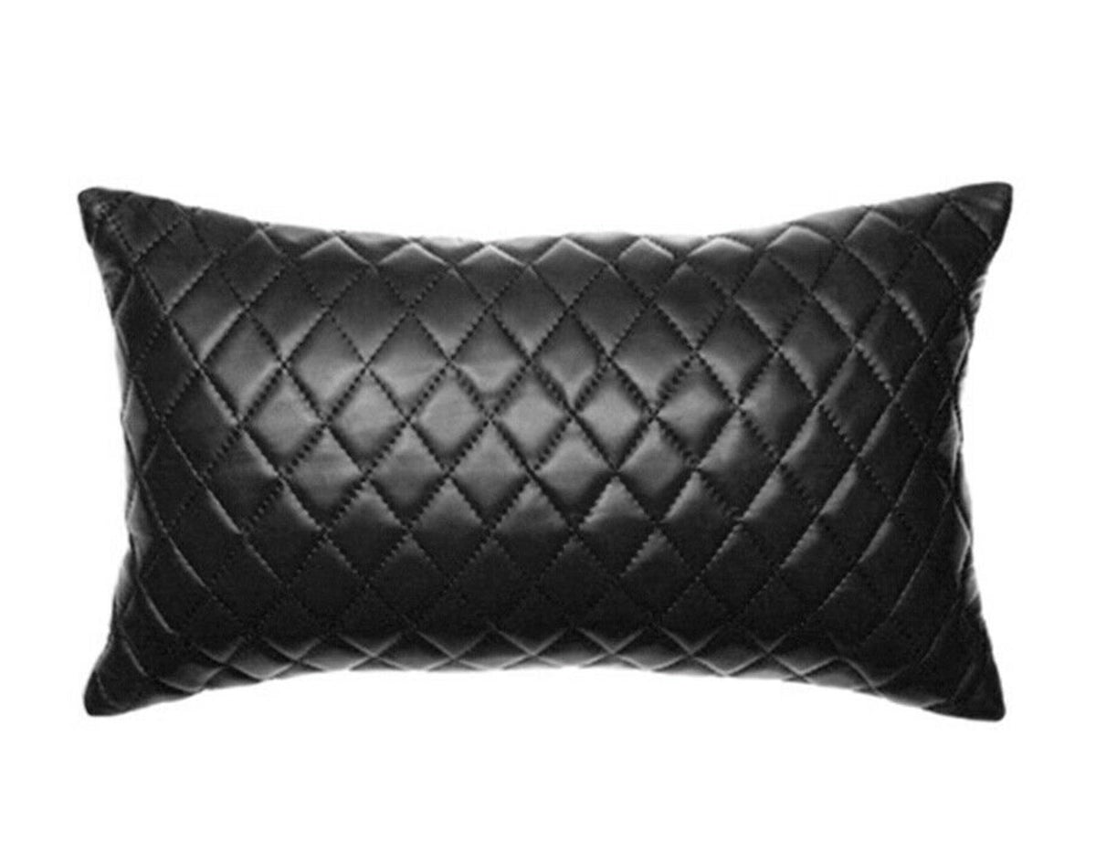 Genuine Leather Rectangle Pillow Cover 43 SkinOutfit