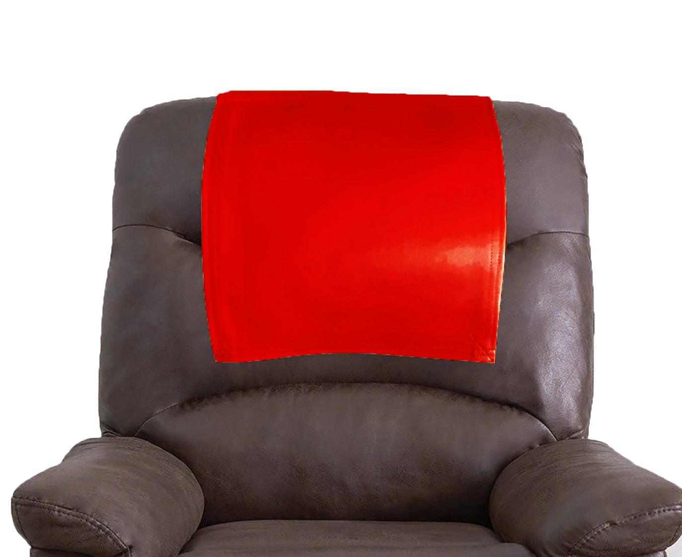 Genuine Leather Slipcover Headrest Red freeshipping - SkinOutfit