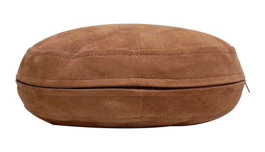 Genuine Leather Round Pillow Cover 12 SkinOutfit
