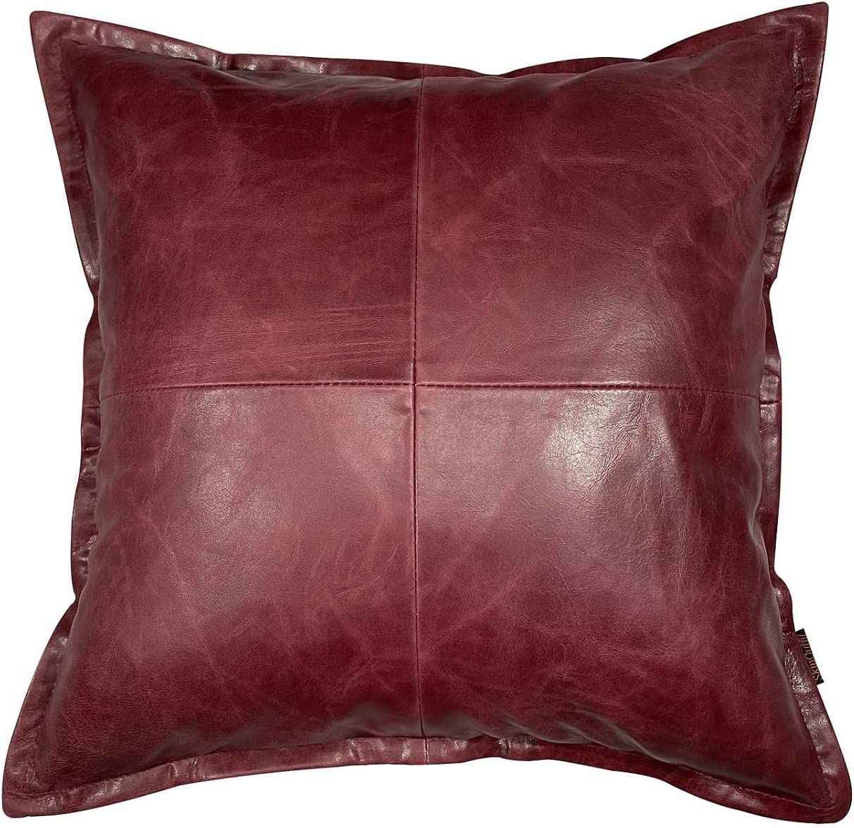 Genuine Leather Square Pillow Cover 14 SkinOutfit