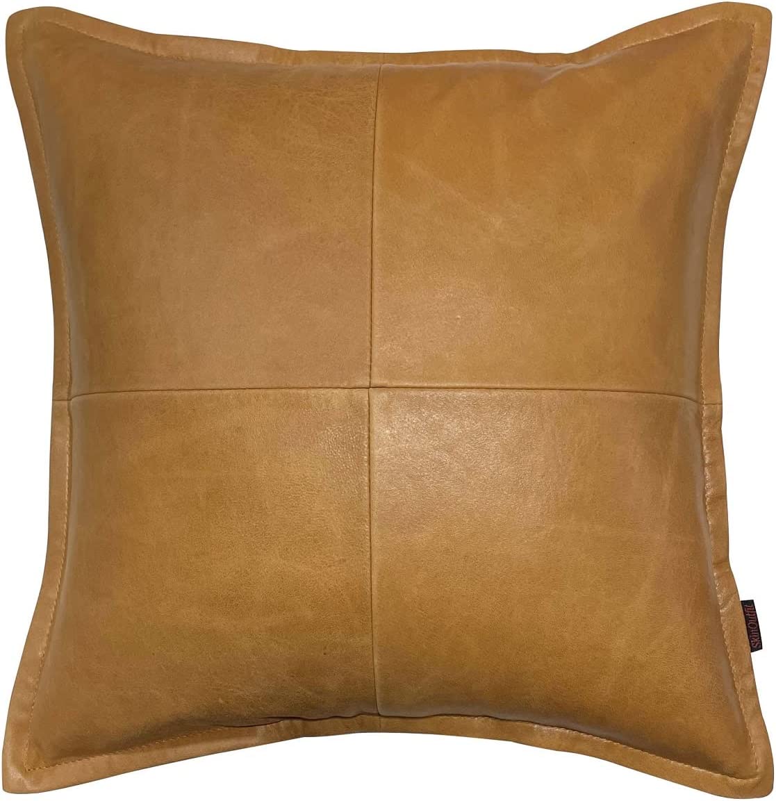 Genuine Leather Square Pillow Cover 15 SkinOutfit