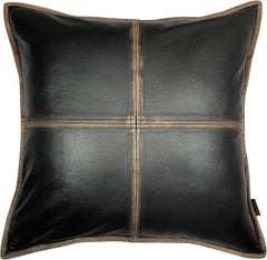 Genuine Leather Square Pillow Cover 16 SkinOutfit