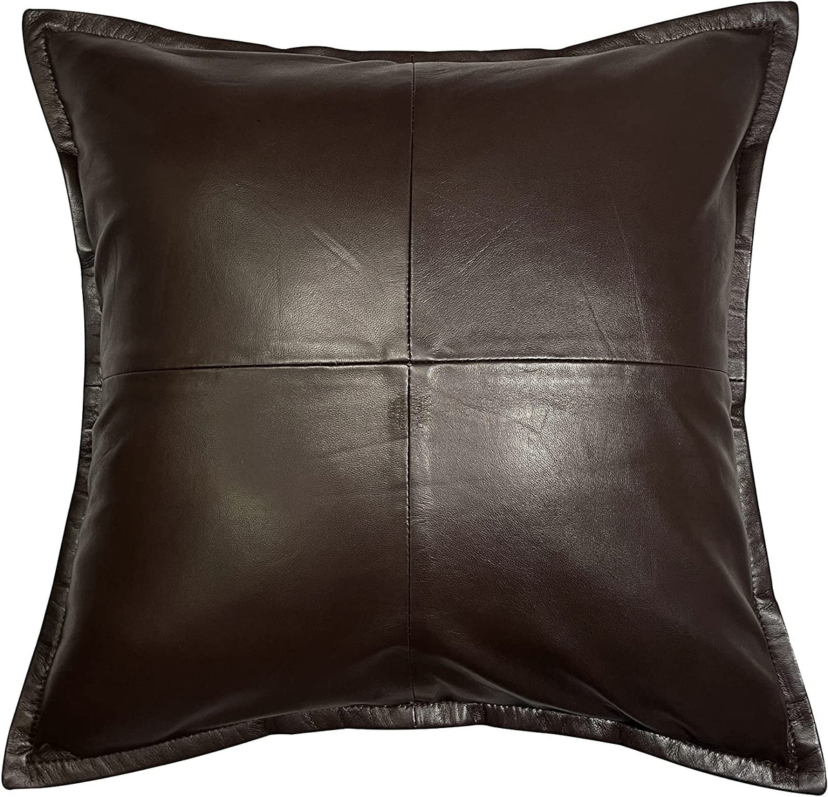 Genuine Leather Square Pillow Cover 18 SkinOutfit