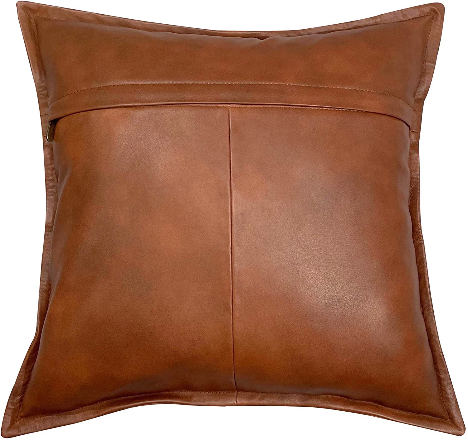 Genuine Leather Square Pillow Cover 19 SkinOutfit