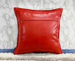 Genuine Leather Square Pillow Cover 24 SkinOutfit