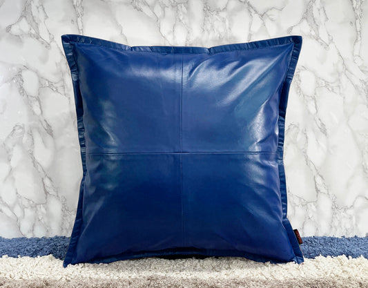 Genuine Leather Square Pillow Cover 25 SkinOutfit