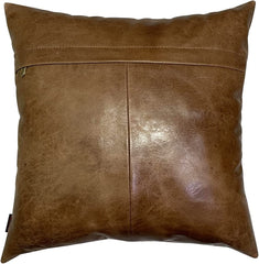 Genuine Leather Square Pillow Cover 33 SkinOutfit