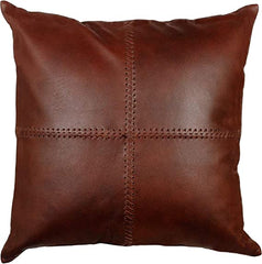 Genuine Leather Square Pillow Cover 36 SkinOutfit