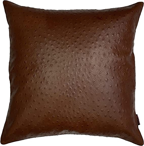 Genuine Leather Square Pillow Cover 38 SkinOutfit