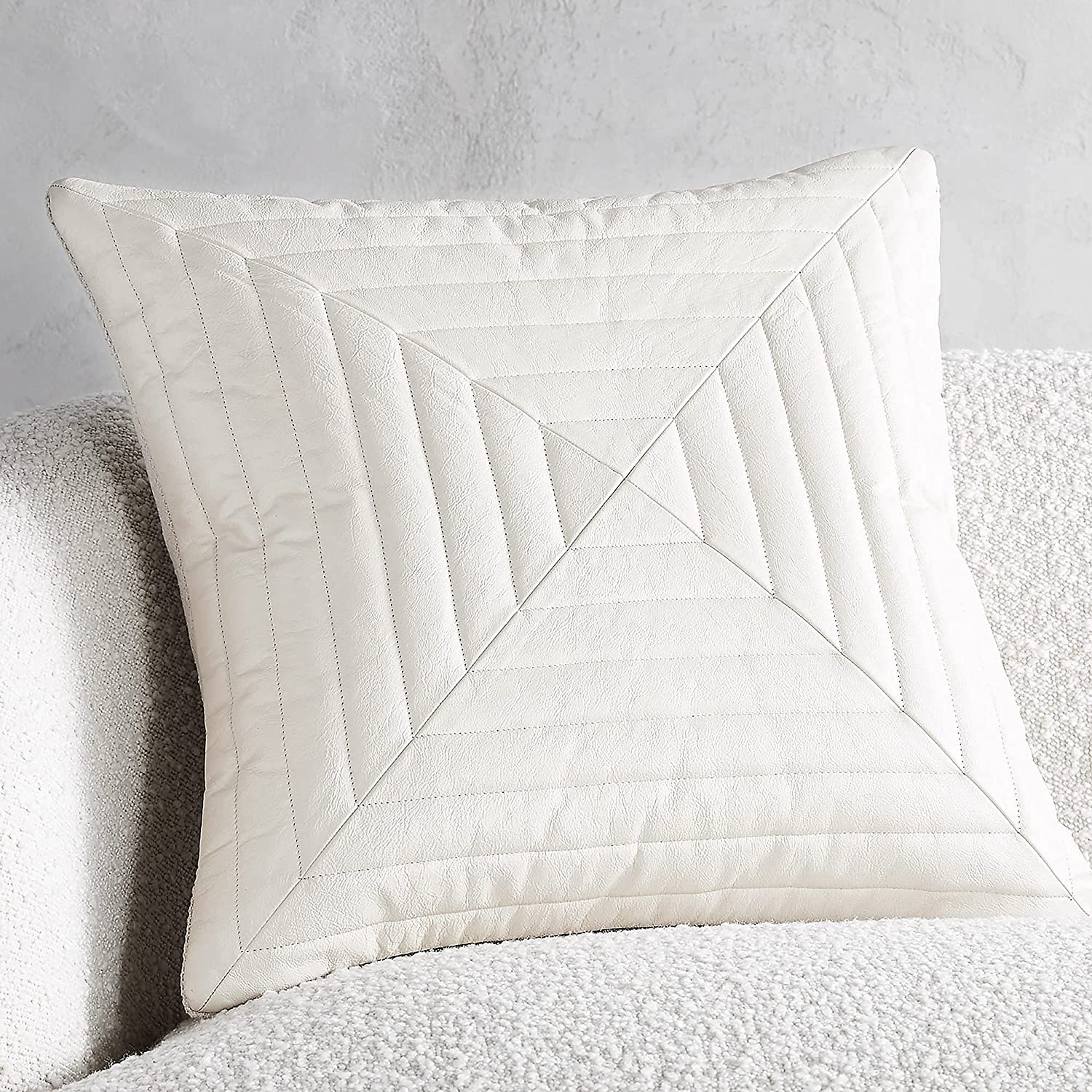 Genuine Leather Square Pillow Cover 44 SkinOutfit