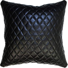 Genuine Leather Square Pillow Cover 45 SkinOutfit