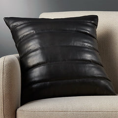 Genuine Leather Square Pillow Cover 46 SkinOutfit